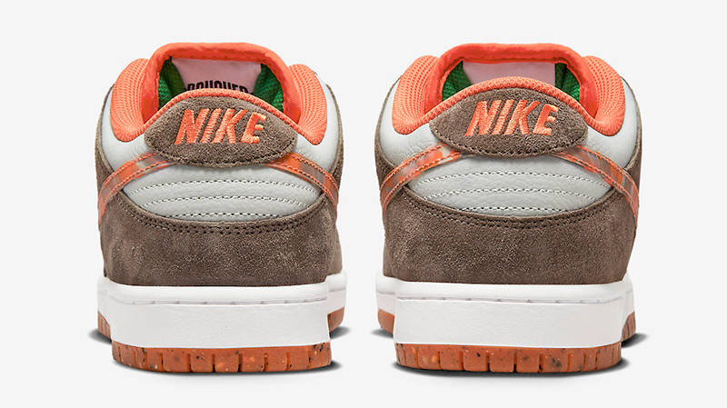 Crushed DC Skate Shop x Nike SB Dunk Low Brown White DH7782-001 Back