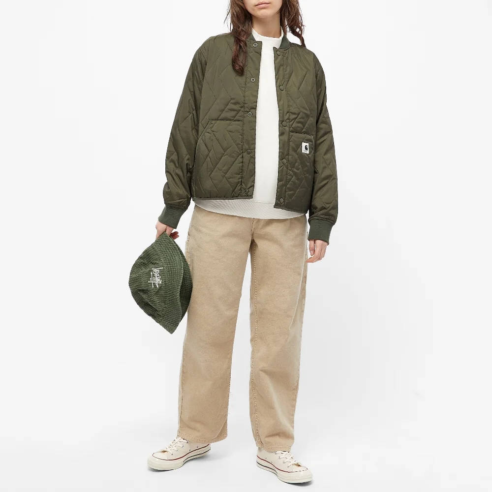 Dickies Oakport High Mock Neck Sweatshirt Ecru Full