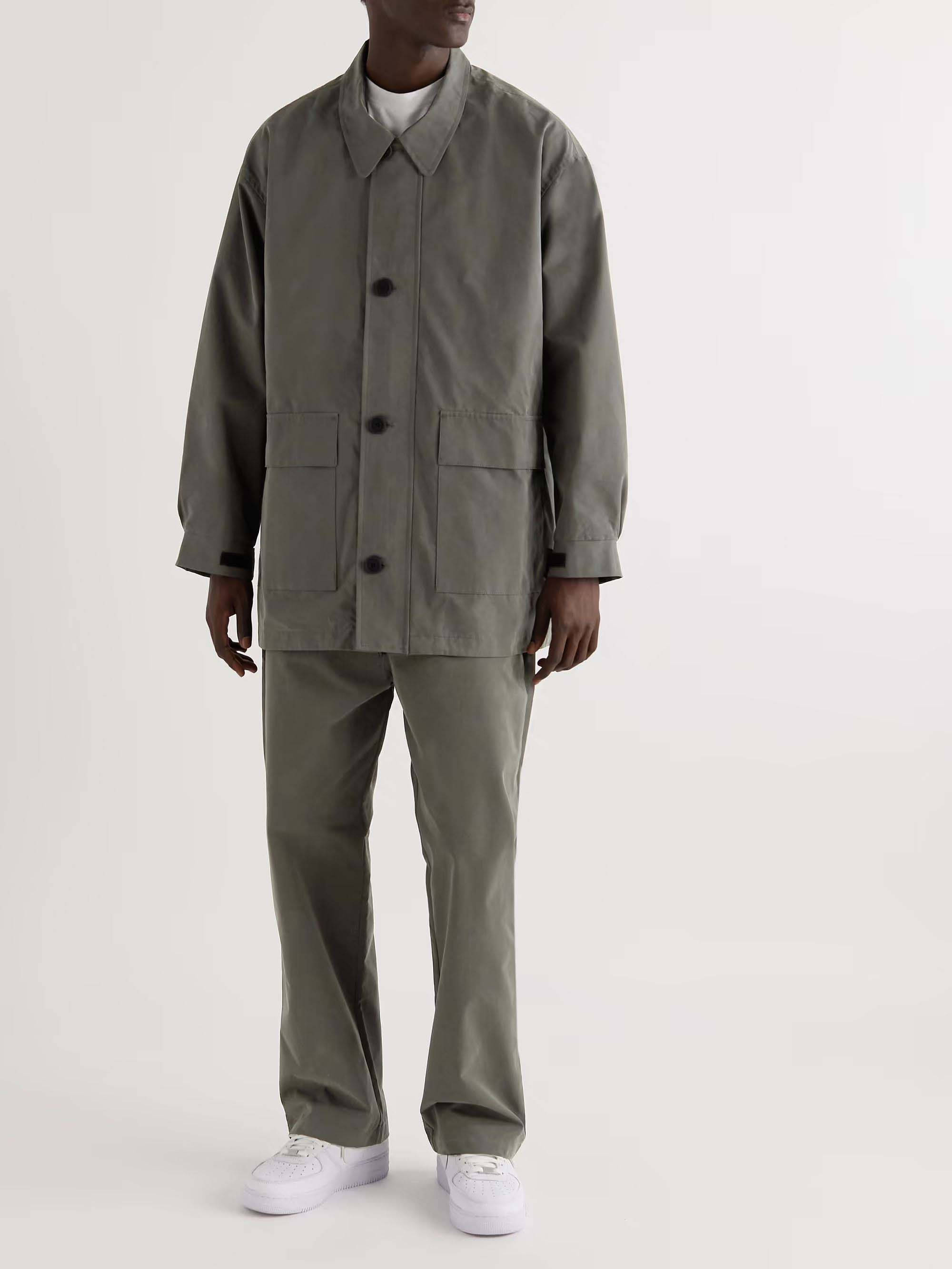 Fear of God ESSENTIALS Barn Oversized Logo-Appliqued Cotton-Blend Twill  Field Jacket