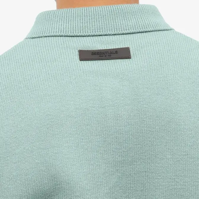 Fear of God ESSENTIALS Logo-Appliqued Knitted Polo Shirt | Where To Buy ...