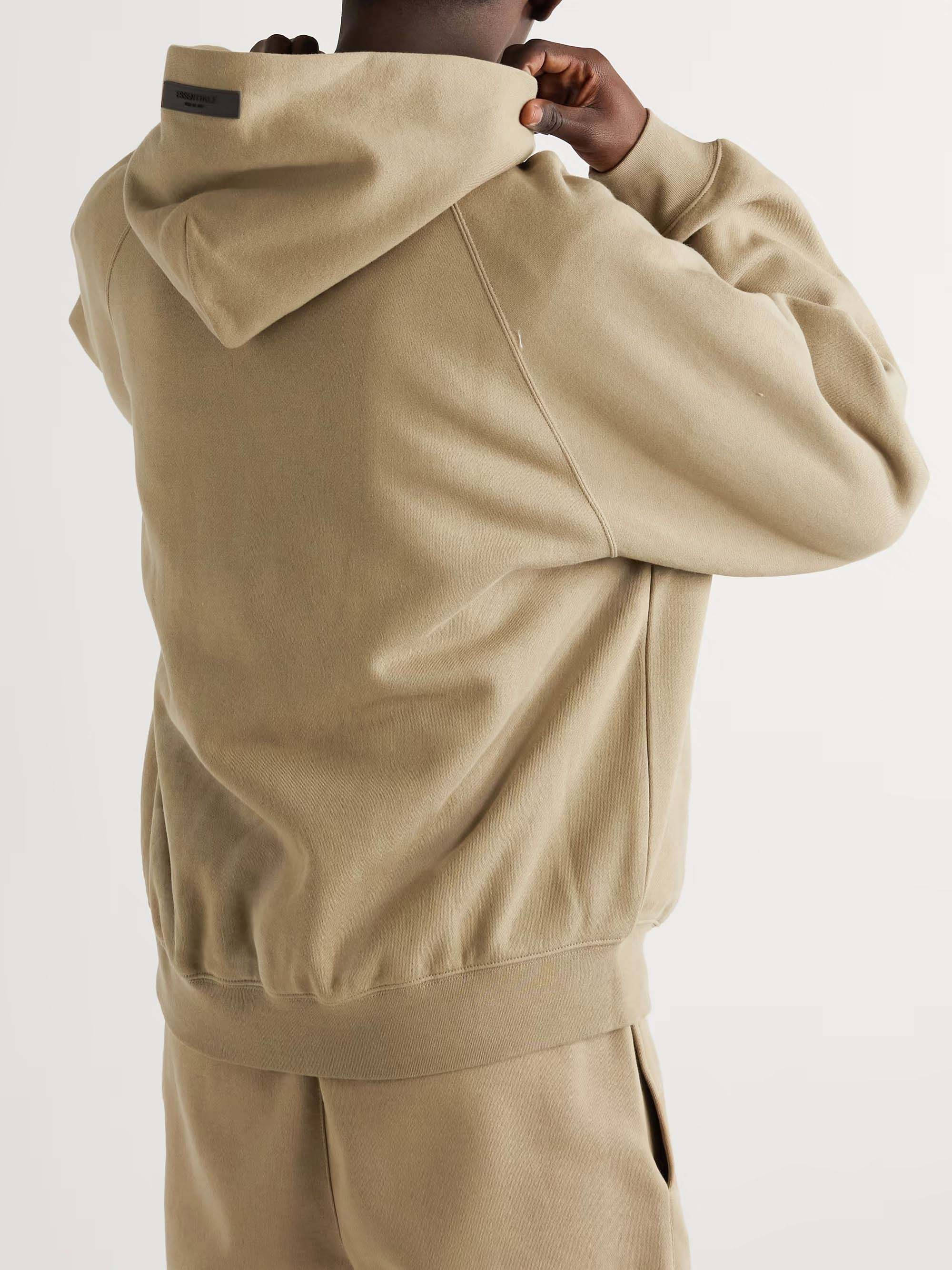 Fear of God ESSENTIALS Logo-Flocked Cotton-Blend Jersey Hoodie | Where To  Buy | 192BT212055F | The Sole Supplier