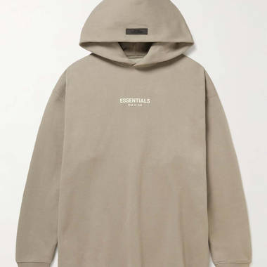 Fear of God ESSENTIALS Logo-Flocked Cotton-Blend Jersey Hoodie Fear of God ESSENTIALS Logo-Flocked Cotton-Blend Jersey Hoodie