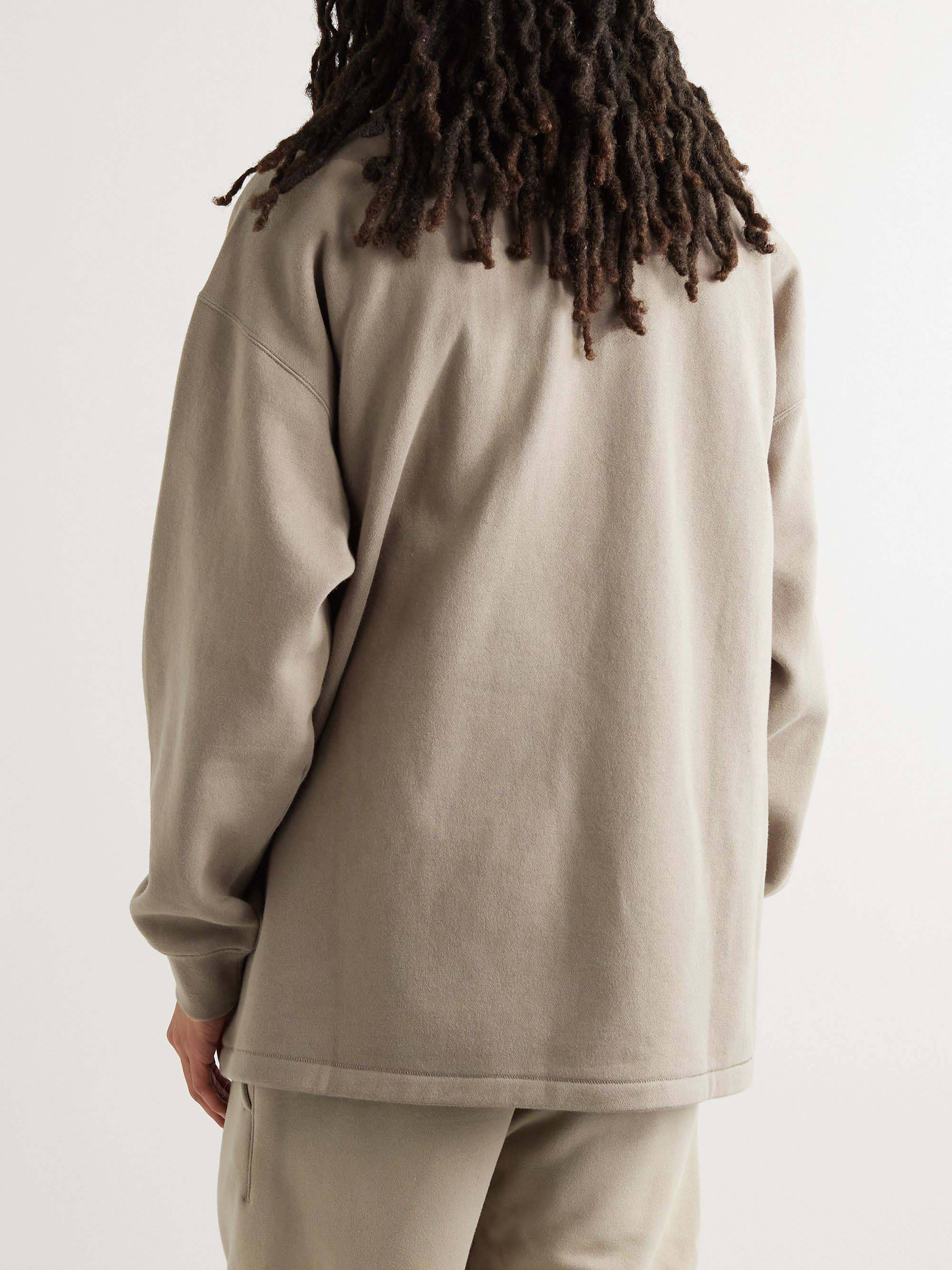 cotton blend crewneck sweatshirt fear of god essentials