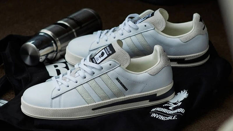 INVINCIBLE x NEIGHBORHOOD x adidas Campus White Side