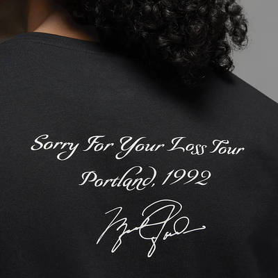 Jordan Brand Sorry Long-Sleeve T-Shirt Black back branding