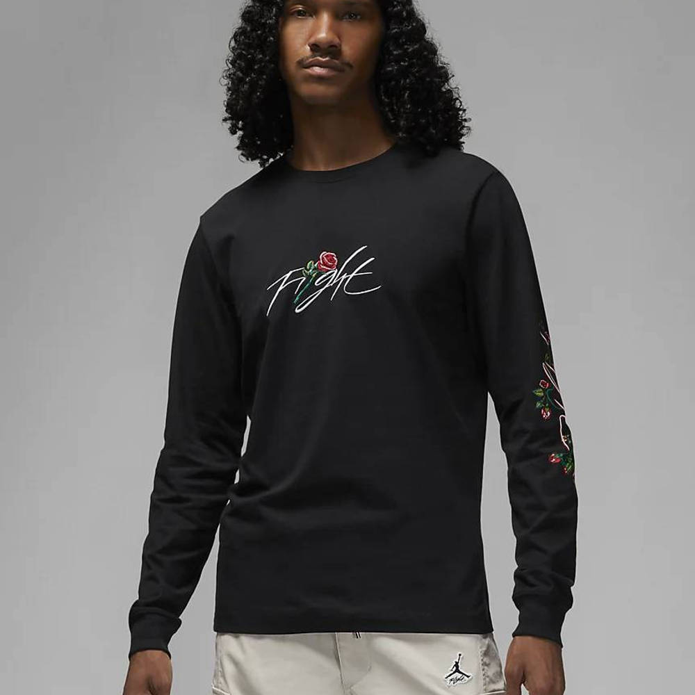 Jordan Brand Sorry Long-Sleeve T-Shirt Black