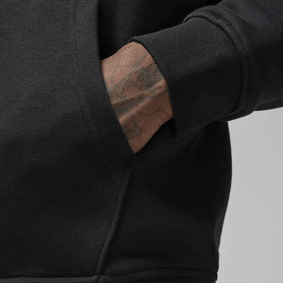 Jordan Essentials Full-Zip Fleece Hoodie Black pocket