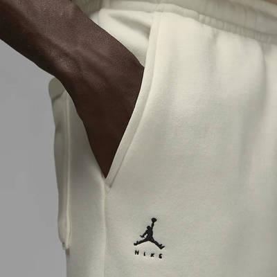 Jordan Flight MVP Fleece Trousers Sail front logo
