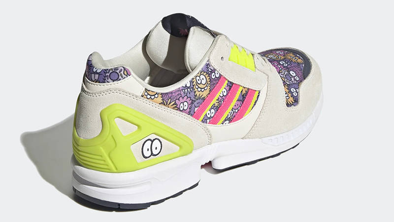 Kevin Lyons x adidas ZX 8000 Chalk White Pink Yellow