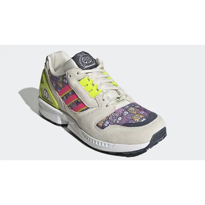 Kevin Lyons x adidas ZX 8000 Chalk White Pink Yellow | Where To 