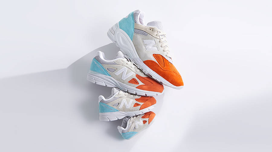 KITH × New Balance M990V2 KC2 Cyclades | Where To Buy | M990KC2 | The ...