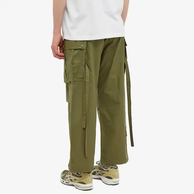 Relaxed fit shorts with pockets Snopant Olive back