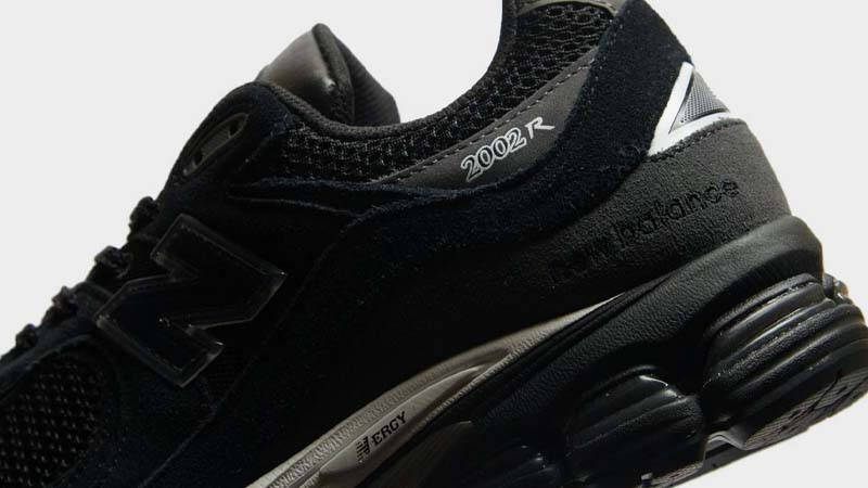 New Balance 2002R Black White Closeup