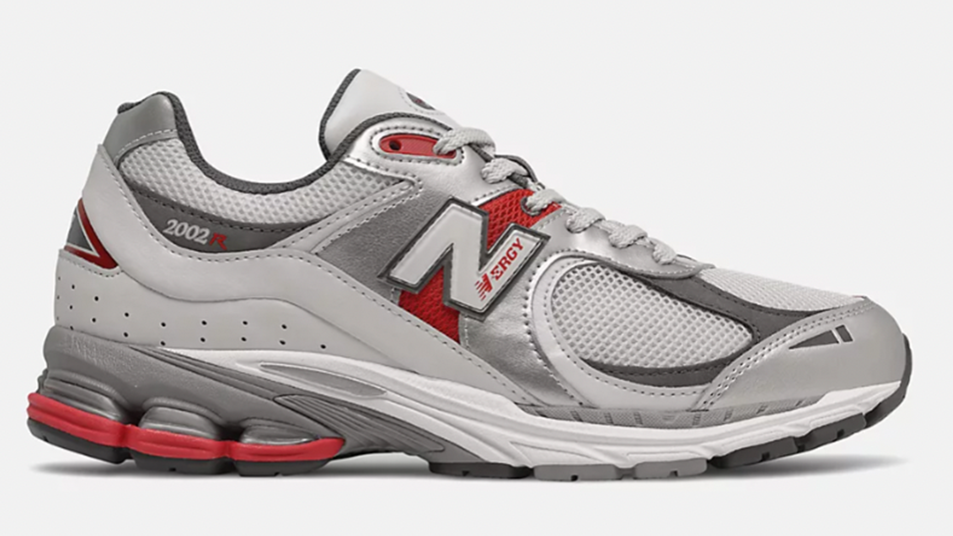 New Balance 2002R "Metallic Silver Team Red"