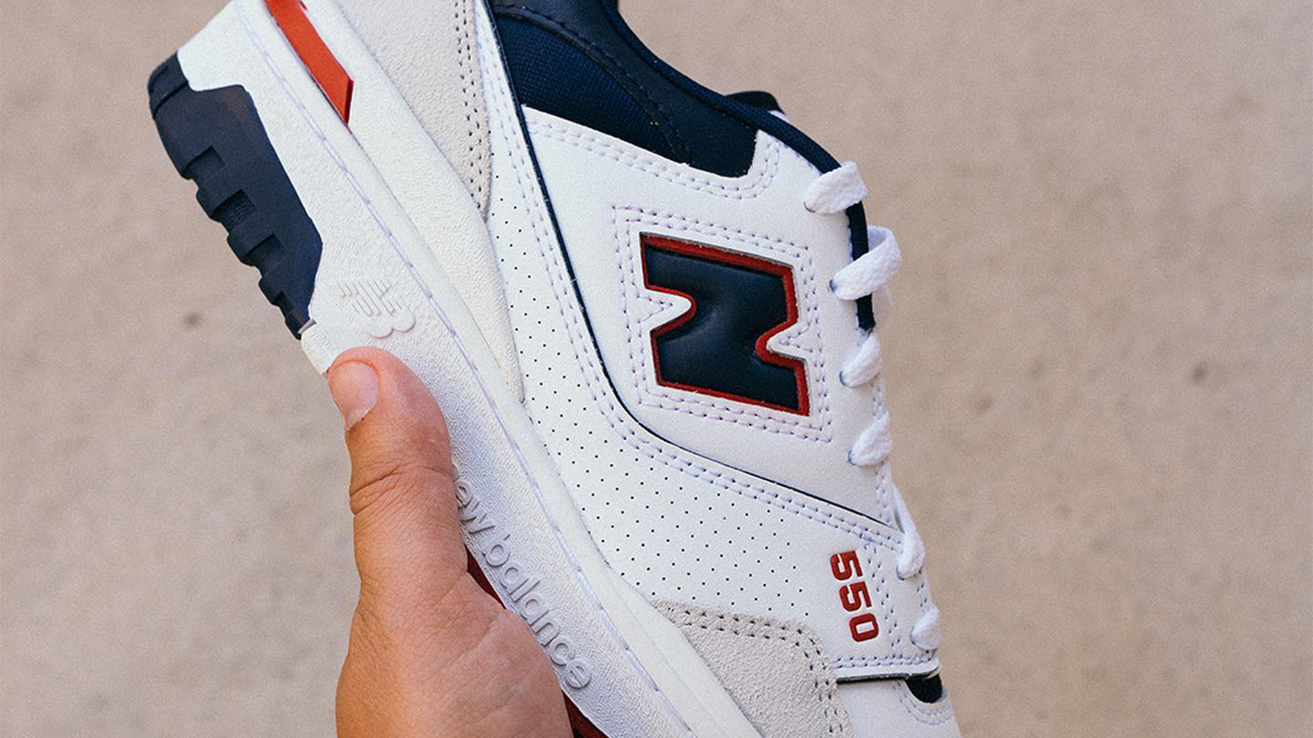 New Balance 550 Blue Red