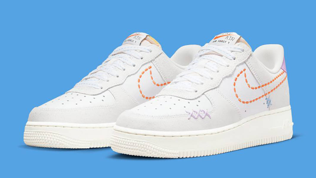 Nike Air Force 1 Low 101 White Purple DX2348-100 Side
