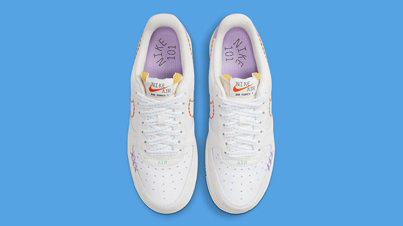 Nike Air Force 1 Low 101 White Purple DX2348-100 Top