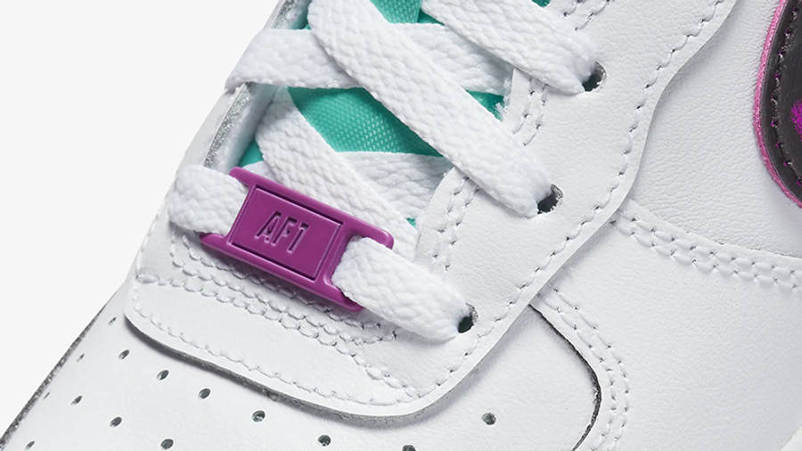 Nike Air Force 1 Low GS Just Do It White Purple DX3942-100 Detail