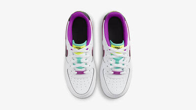Nike Air Force 1 Low GS Just Do It White Purple DX3942-100 Top