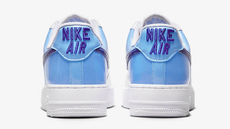 Nike Air Force 1 Low Patent Blue White DJ9942-400 Back
