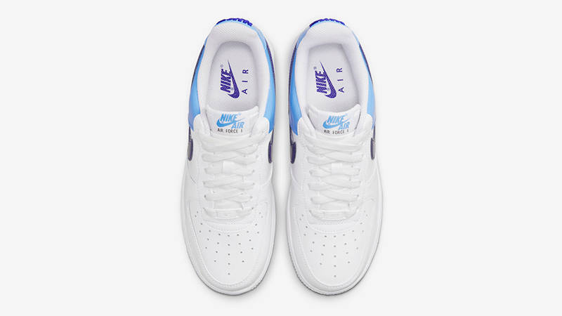 Nike Air Force 1 Low Patent Blue White DJ9942-400 Top