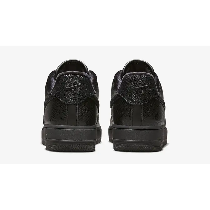 Nike air force outlet snakeskin black