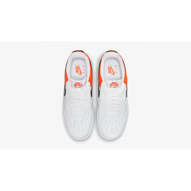 Air force 1 2025 white/orange top down