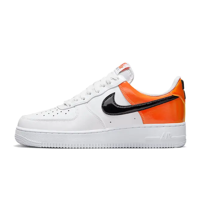 Nike Air Force 1 Low White Patent Orange | Where To Buy | DJ9942-103 ...