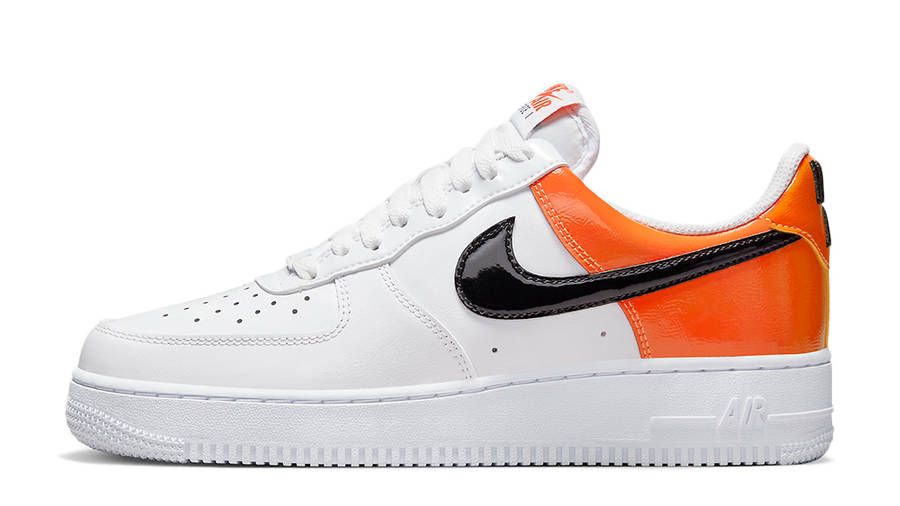 Nike Air Force 1 Low White Patent Orange | Where To Buy | DJ9942-103 ...