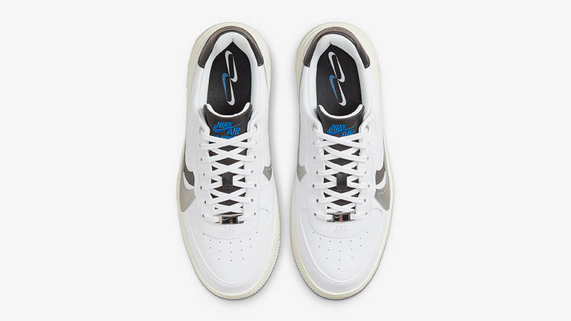 Nike Air Force 1 PLT.AF.ORM White Silver Black DX3199-100 Top
