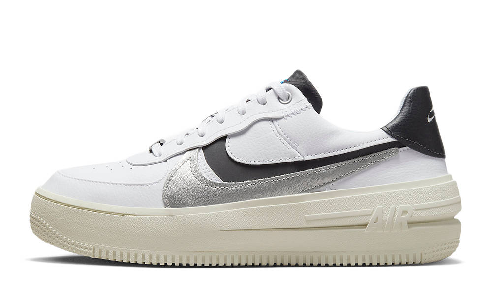 Nike Air Force 1 PLT.AF.ORM White Silver Black