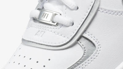 Nike Air Force 1 Shadow White Metallic Silver CI0919-119 Detail
