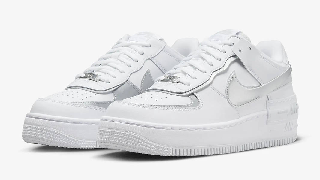Nike Air Force 1 Shadow White Metallic Silver CI0919-119 SIde