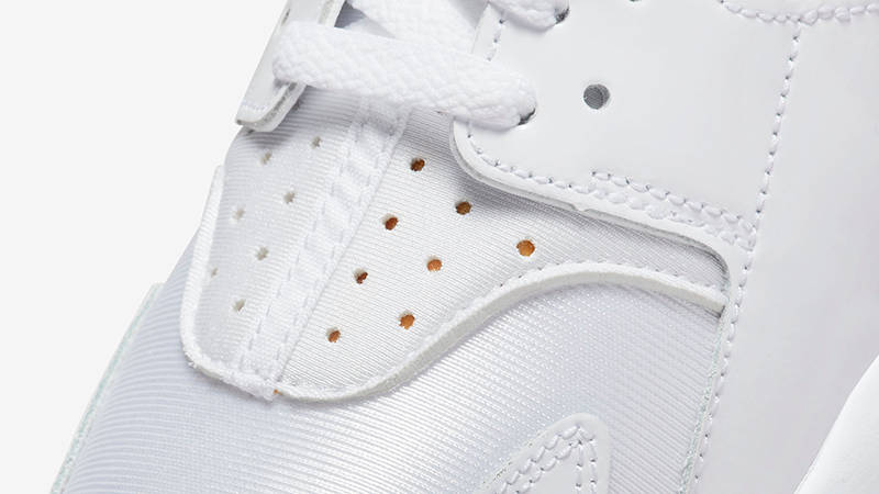 Nike Air Huarache White Laser Orange DR5727-100 Detail