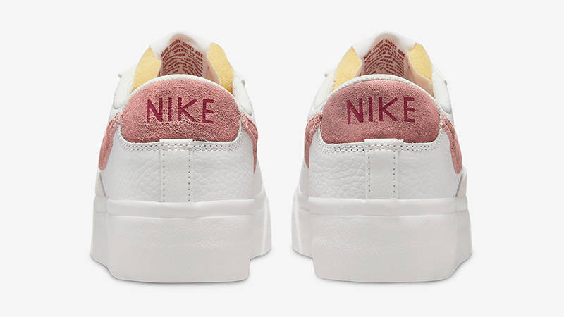 Nike Blazer Low Platform White Pink DX8947-100 Back
