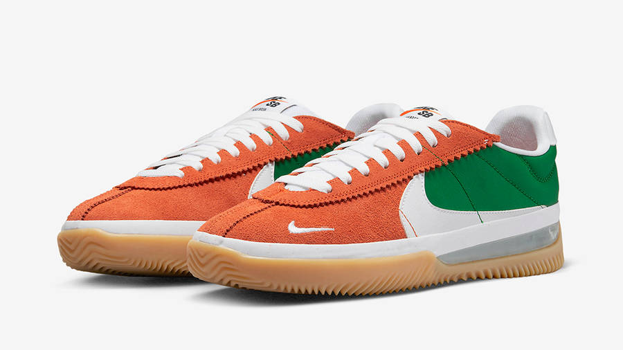 army green and orange nike