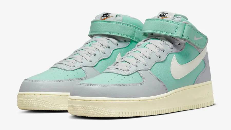 Nike Dunk High Certified Fresh Grey Enamel Green DQ8766-002 front