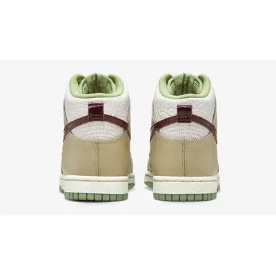 Nike Dunk High Tumbled White Tan DX8956-001 Back