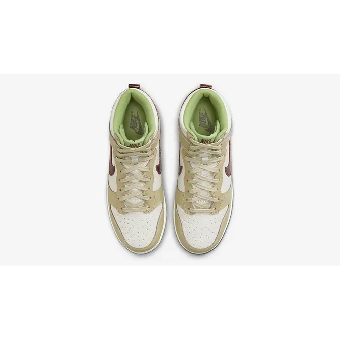Nike Dunk High Tumbled White Tan DX8956-001 Top