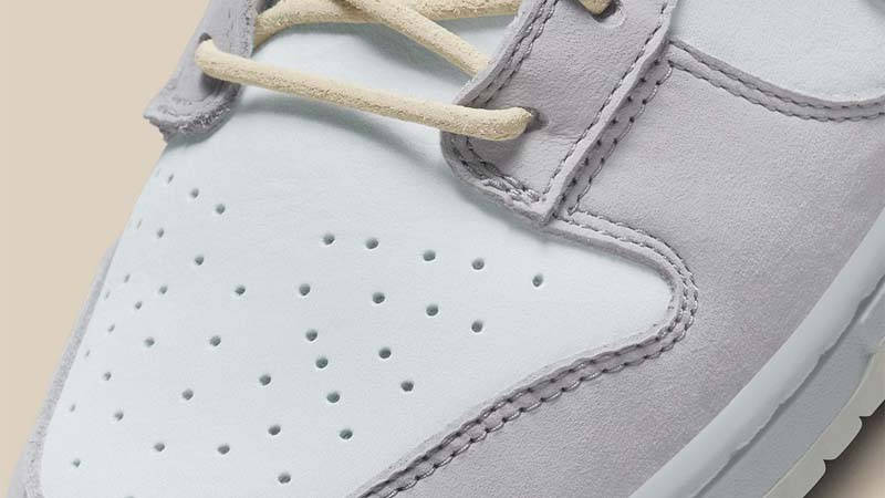 Nike Dunk Low Grey White Closeup 1