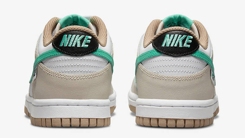 Nike Dunk Low Split GS Tan White Green