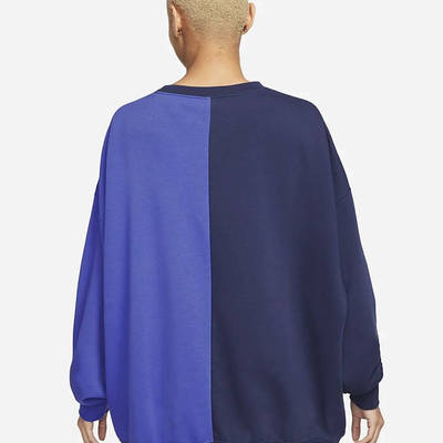 Nike Sportswear Over-Oversized Fleece Dance Sweatshirt Navy back