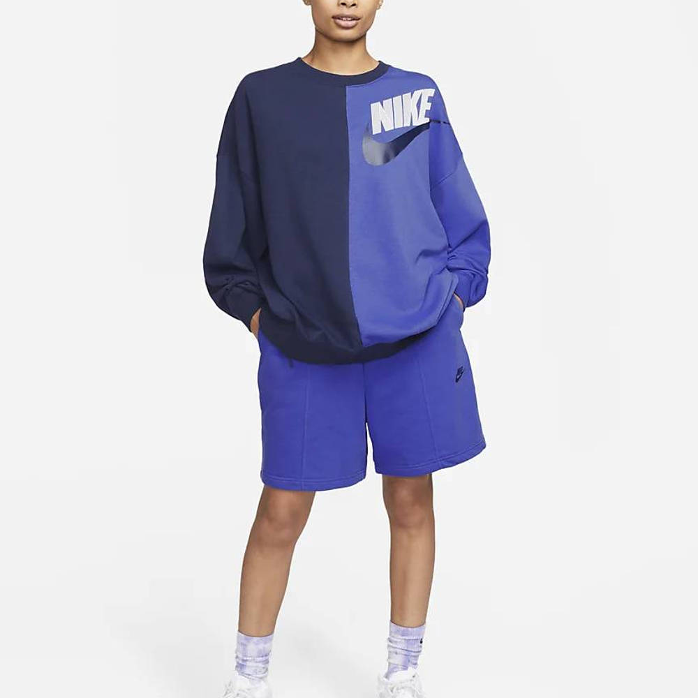 Nike Sportswear Over-Oversized Fleece Dance Sweatshirt Navy full