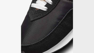 Nike Waffle Trainer 2 Black White Closeup 1