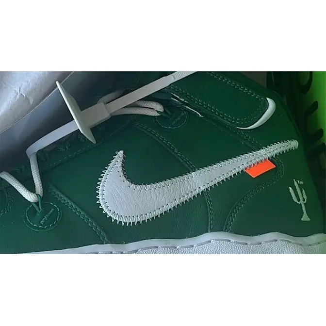 Off White X Air Force 1 Mid SP Leather 'Pine Green' - Nike - DR0500 300 -  pine green/white/white