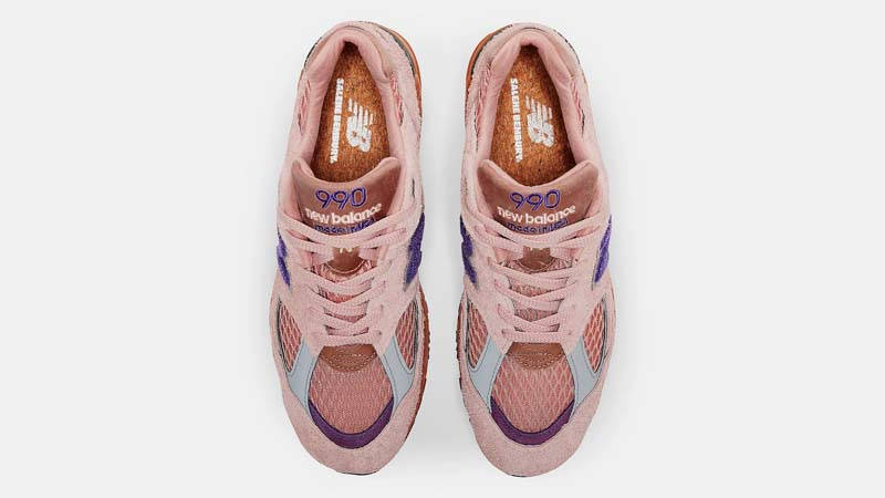 Salehe Bembury x New Balance 990v2 Orange Purple Middle
