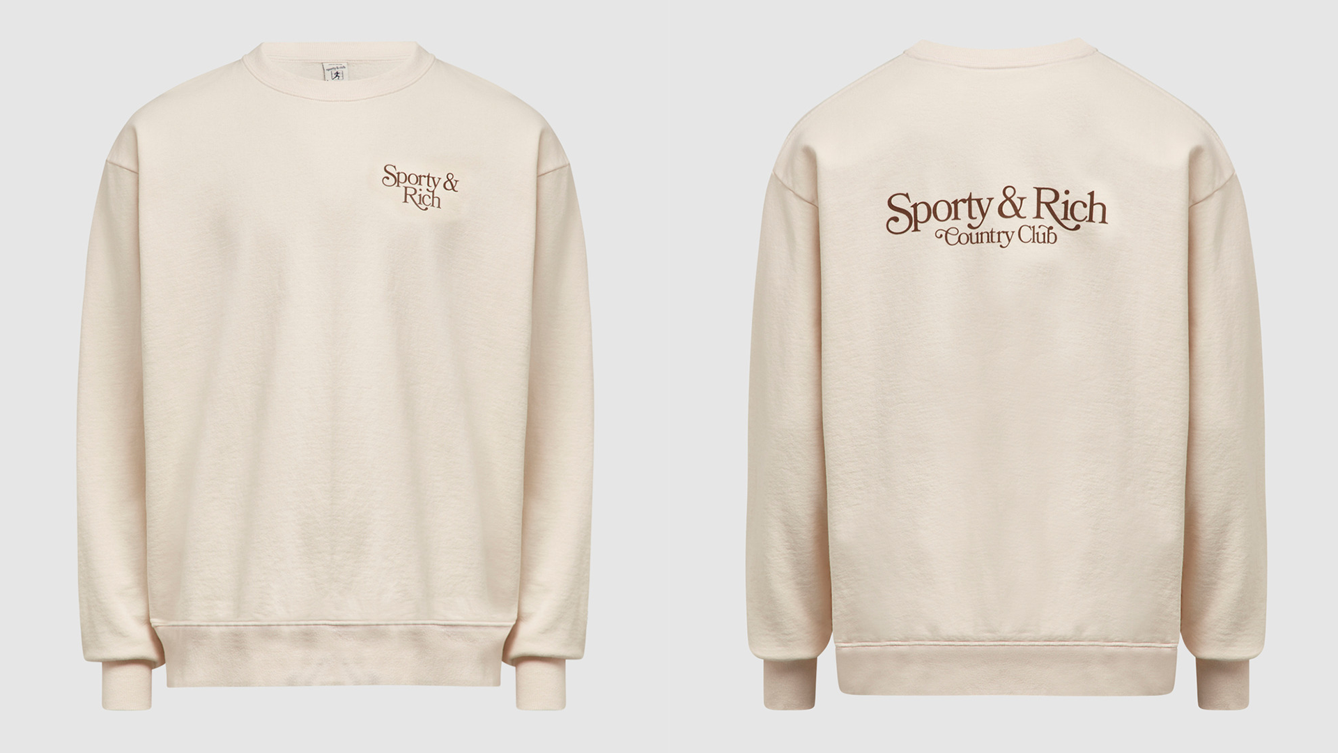 Sporty & Rich Bardot Country Club Sweatshirt