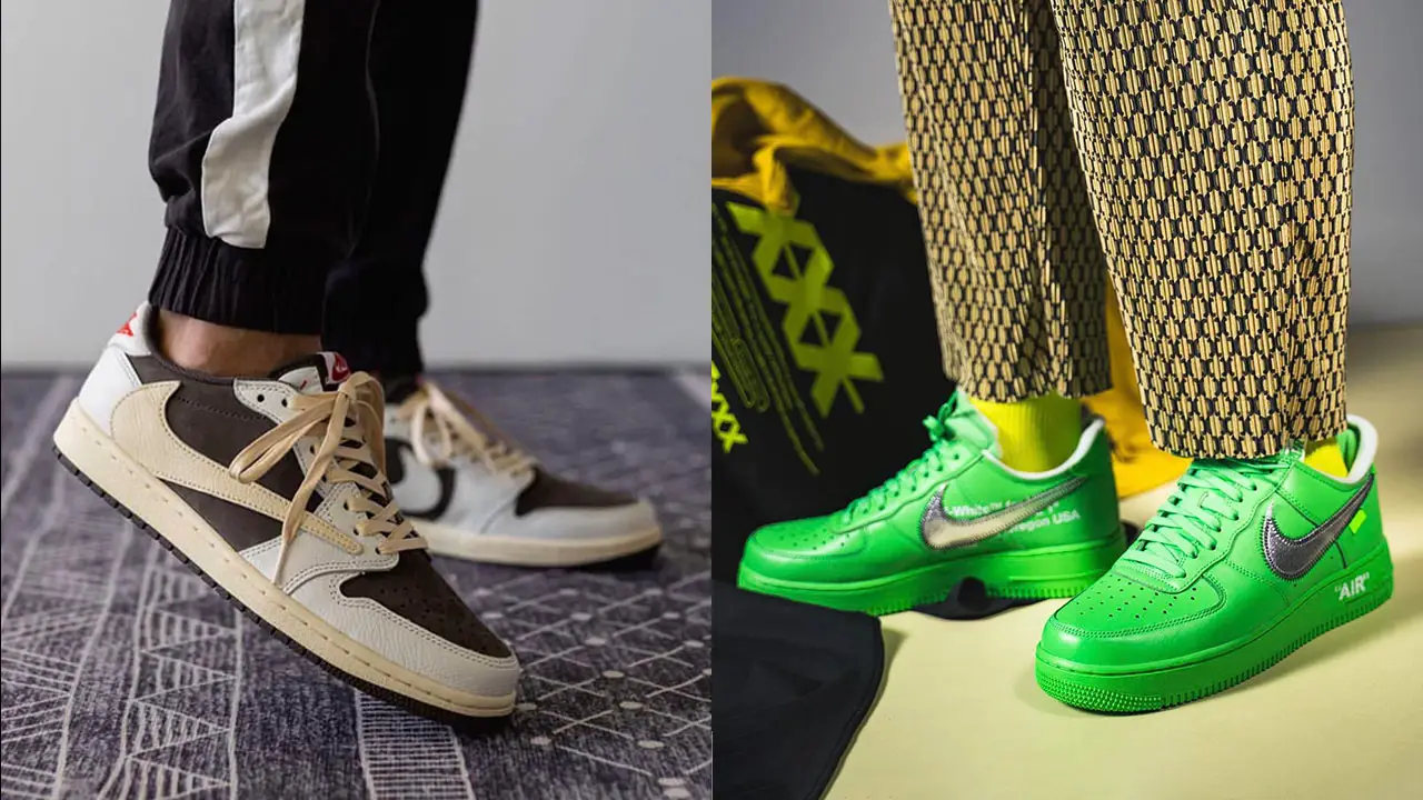 How to style Off White Nike Air Force 1 Green Spark ( On foot +