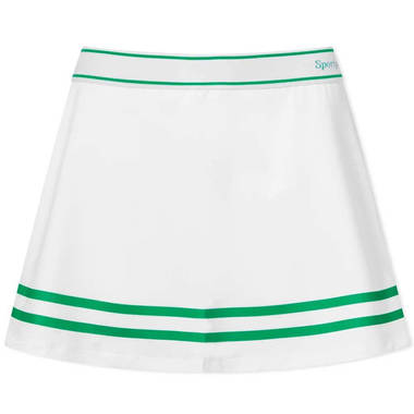 Sporty & Rich Classic Logo Flared Skirt