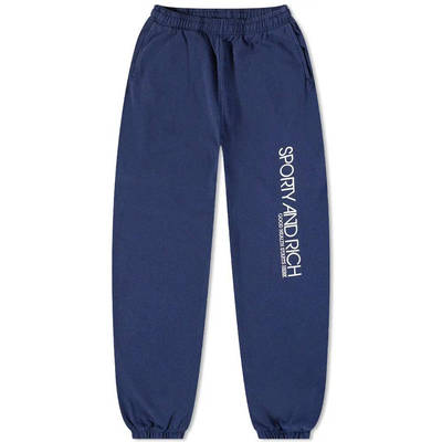 Sporty & Rich Disco Sweat Pant Navy feature